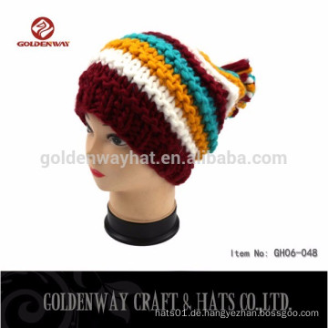 Schöne Farben Neue Art strickte Hüte für Mädchen